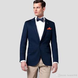 Cheap And Fine One Button Groomsmen Notch Lapel Groom Tuxedos Men Suits Wedding/Prom/Dinner Best Man Blazer(Jacket+Pants+Tie) A511