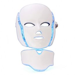 Photon led Facial Mask & Neck Mask Light Therapy Skin Care Rejuvenation Anti Acne Wrinkle Led Phototherapy Steaming Machine