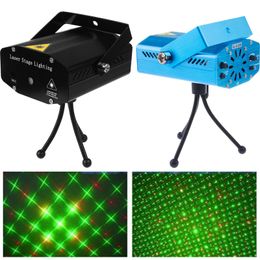 150MW Mini Red & Green Moving Party Laser Stage Light Laser DJ Disco Party Light Twinkle 110-240V 50-60Hz With Tripod Lights 32