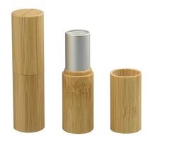 Natural bamboo design lip balm container lipstick tube DIY cosmetic containers, lip gross tubes, bamboo lip stick bottle SN2046
