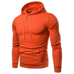 Cross-border trade electricity supplier 2019 new winter men's fashion casual dress solid Colour hooded sweater coat