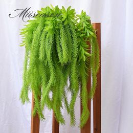 New Soft real touch simulation air grass Tielan leaf green fake grass decoration for Home Wedding flower/plant wall Accessories