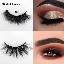 NEW 15-25mm 3D Mink Lashes Crisscross False Eyelashes Cruelty Free Mink Eyelashes Makeup Eyelash Extension Reusable 100% Mink Hair Lashes