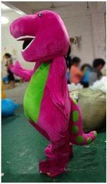 2019 Factory direct sale Barney Dinosaur Mascot Costume Movie Character Barney Dinosaur Costumes Fancy Dress Adult Size Clothing