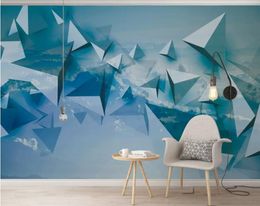 Custom Mural Wallpaper 3D Soft 3D several stereo sky Luxury Wall Paper Hotel Living Room TV Backdrop Murales De Pared 3D