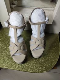 European Classic Style Women's Shoes Sandals Fashion Sexy Sandal Water Heel Waterproof Platform Belt Buckles