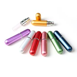 5ML Spray bottle Fashion Aluminum Star Shape Portable empt Glass Perfume Cosmetics Sprayer Free Shipping for travelling