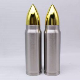 500ml Bullet Tumbler Travel Mugs Double Wall Water Bottle Stainless Steel Cups Creative Coffee Mug for Gift