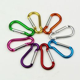 Carabiner Snap #4 #5 Hook Hanger Keychain Hiking Camping Colourful Aluminium Spring Carabiner ring Fast Shipping