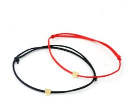 20pcs Lucky Red String Wish Bracelet For Girl Women Love Heart Shape Charm Friendship Bracelets Lovers