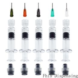 (Gray Piston) 1ml Luer Lock Syringe with Needle Reusable or Thick Co2 Oil Cartridges Tank Clear Colour Cigarettes Atomizers