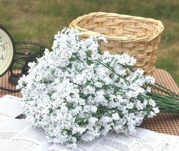 Fashion Hot Gypsophila Baby's Breath Artificial Fake Silk Flowers Plant Home Wedding Decoration DHL FEDEX Free