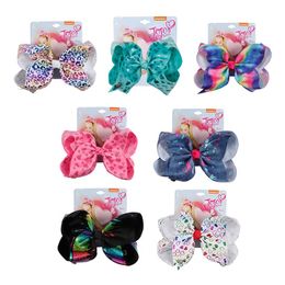 INS JOJO Hair bows hairbands 7" girl Paillette Bow Hair Accessories girl Hairbands Teenager exquisite hair bows