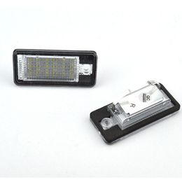 Car Light For A3 A4 A6 A8 Q7 RS4 RS6 LED License Plate Lamp White Color Auto Accessories326m