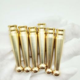 Brass Material Portable Removable Cigarette Smoking Philtre Holder Mouthpiece Tips Tube High Quality Gold Colour Mouth Handpipe DHL