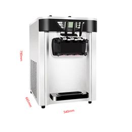 The hot sale gelato table top mini soft ice cream vending machine 3 Flavors Ice Cream Making 2000W with two years warranty