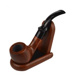 New Flame-pattern Handmade Pipe Imported Photinia can Clean Tobacco Nozzle, Tobacco Box Fittings Factory Wholesale