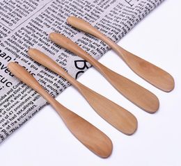 Wooden Utensil Cutlery Butter Knife Cheese Dessert Jam Spreader Breakfast Tool Japanese Style Tableware butter knives LX1287