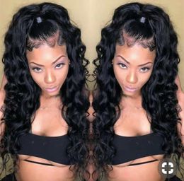 DIVA1 hd lace Frontal Wig loose wave glueless brazilian remy Wigs Virgin 360 full FRONT human hair 150% Density Natural Hairline pre plucked