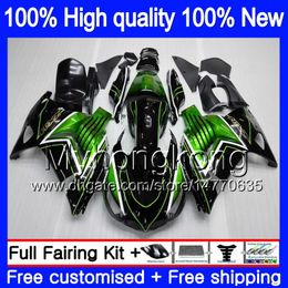 Injection For KAWASAKI ZX-14R 2012 2013 2014 2015 2016 2017 25MY.9 Green black ZR1400 ZX 14R ZZR-1400 ZX14R 12 13 14 15 16 17 OEM Fairing