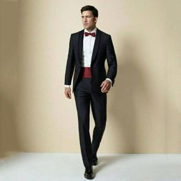 All Loved One Button Groomsmen Shawl Lapel Groom Tuxedos Men Suits Wedding/Prom/Dinner Best Man Blazer(Jacket+Pants+Tie) A691