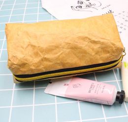 4Colors Tyvek Cosmetic Bags Women Tyvek Waterproof Eco Friendly Large Capacity Storage waterproof wash tolitery bag