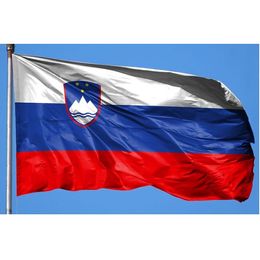 Slovenia Flag 3x5 ft Flags of Slovenian 90x 150cm Slovenia National Flag Banner Good Quality Flying Hanging Indoor Outdoor Decoration