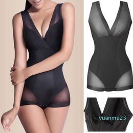 Wholesale-NewLady Slimming Burn Fat Briefs Shapewear Tummy Slim Bodysuit Full Body Shaper Slimming Underwear Vest Bodysuits Jumpsuit L-XXL