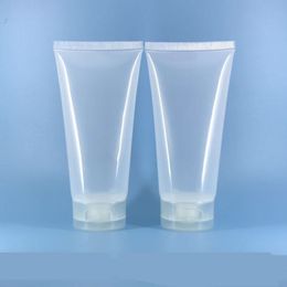 300pcs empty 80ml lotion transparent plastic soft tube for cosmetic skin care cream packaging,80g squeeze container bottles