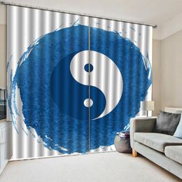 3d Curtain Window Blue Gossip Figure Customize Your Favorite Beautiful Blackout Curtains For You