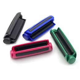 Plastic Manual Cigarette Maker Rolling Machine for Tobacco Dry Herb Smoking Accessories Hand Roller for 78mm Roll Paper Papers