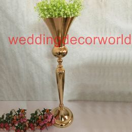 New style Height 30inch or 38inch Wedding silver metal vase big bowl flower stand candelabra for wedding Centrepiece decor137