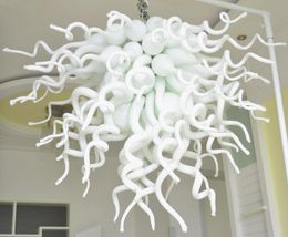 LED Bulbs Light White Murano Glass Chandelier Modern Art Decor Handmade Blown Glass Chandelier with Top Quality