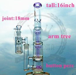 purple bongs hookah Bong Water Pipe Glass bubbler ash catcher wax quartz banger bowl