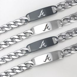 Alabama Fashion Crimson Tide National Football Championship Chain Bracelet stainless steel Fan Men Women Party Bar Gift Wholesale