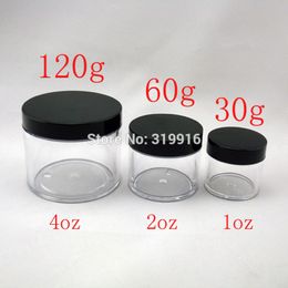 120g clear PS round empty cream jar container bottles ,4oz mask plastic bottles, transparent bottle,tea