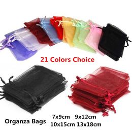 Gift Bags Organza Bags Birthday Decorations Kids 7x9 9x12 10x15 13x18 Wedding Favours And Gift Wedding Party Supplies