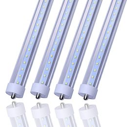 T8 8 Fuß LED-Lichtröhre, FA8 Einzelstiftsockel, 8 Fuß 6000 K Weiß, 45 W, Dual-Ended Power, 50er-Pack AC100-305 V US-Lager