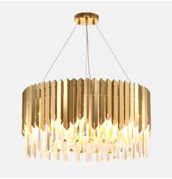 Small round gold crystal led modern chandelier lighting for kitchen dining room bedroom bedside light luxury k9 pendant lamps Small round gold crystal led modern chandelier lighting for kitchen dining room bedroom bedside light luxury k9 pendant lamps