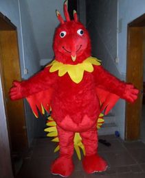 2019 Factory Outlets the head red phoenix mascot costume for adult
