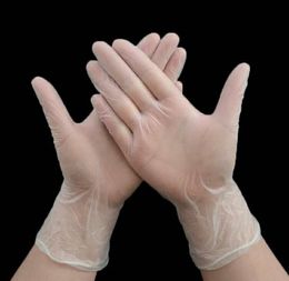 The latest 4 sizes, 100 pieces per box, PVC disposable gloves, transparent protective gloves, DHL free shipping