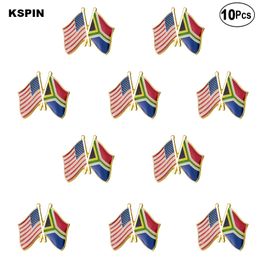 U.S.A South Africa Lapel Pin Flag badge Brooch Pins Badges 10Pcs a Lot