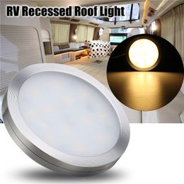 12v Led Light Rv Camper Trailer Boat Interior Ceiling Down Roof Showcase Round Lamp M8617