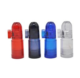 Hot-selling acrylic snuff bottle bullet snuff easy to carry plastic small pipe