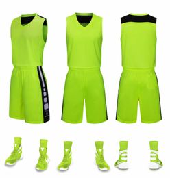 2019 New Blank Basketball jerseys printed logo Mens size S-XXL cheap price fast shipping good quality STARSPORT GREEN SGN001