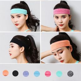 Silicone Breathable Head Band Solid Colour Sport Work out Running Hair Bands Sweatband headwraps