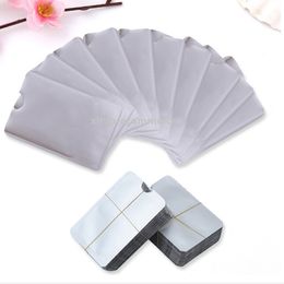 9.2x6.2cm Silver Anti Scan RFID Sleeve Protector Credit ID Card Aluminium Foil Holder Anti-Scan Card Sleeve For Passport Sliver 1000pcs