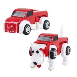 Cartoon Wind-up Dog& Car, Cute Transformable Clockwork Toy, Three Colours for Choices, Party Christmas Kid Birthday Gifts, Collecting