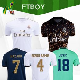 Real Madrid Maillots 2019 2020 Danger Soccer Jersey Isco Sergio Ramos Modric Bale Kit Uniformes Chemise De Football 19 20 Chemisettes De Sports D Ea
