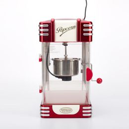 Newest Hot Air Popcorn Maker 1200W Retro Healthy And Fat-Free Popcorn Machine Red Multifunctional Tools For Family